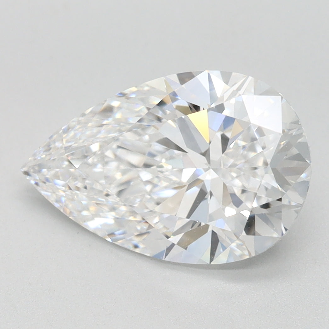 2.14ct Pear D IF Lab Created Diamond