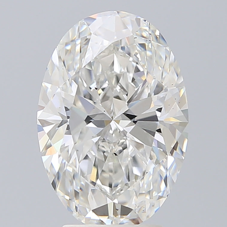 4.18ct Oval F VS2 Lab Created Diamond