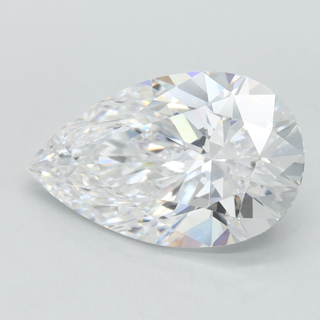2.04ct Pear D IF Lab Created Diamond
