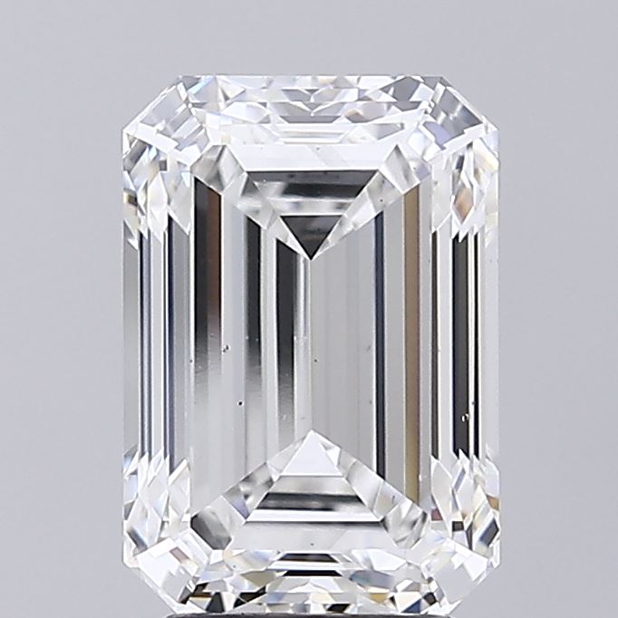 4.01ct Emerald F VS2 Lab Created Diamond