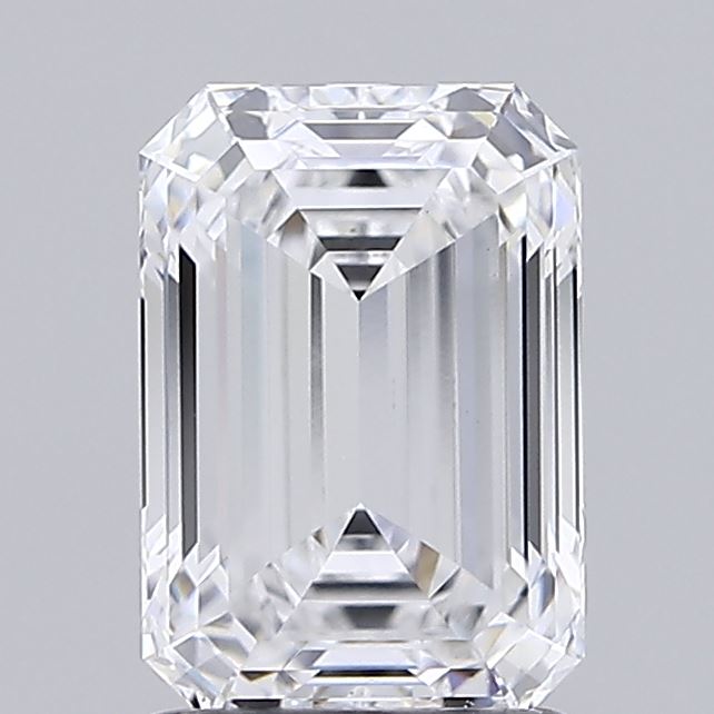 1.53ct Emerald D VVS2 Lab Created Diamond