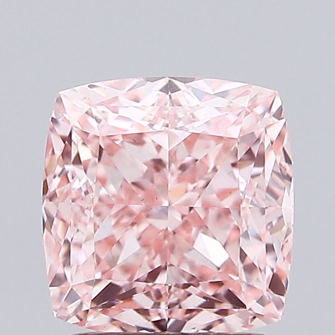 2.02ct Cushion FANCY VIVID PINK VS1 Lab Created Diamond