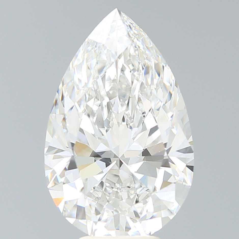6.61ct Pear F VS1 Lab Created Diamond