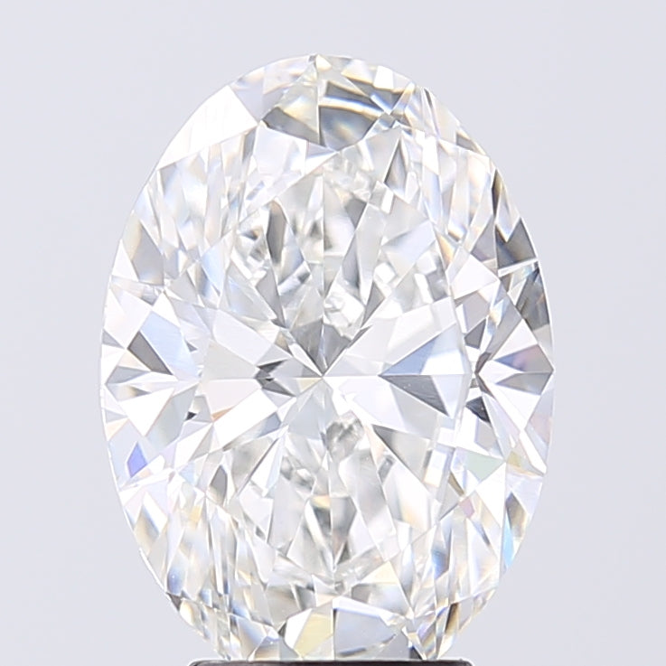 4.09ct Oval F VVS2 Lab Created Diamond