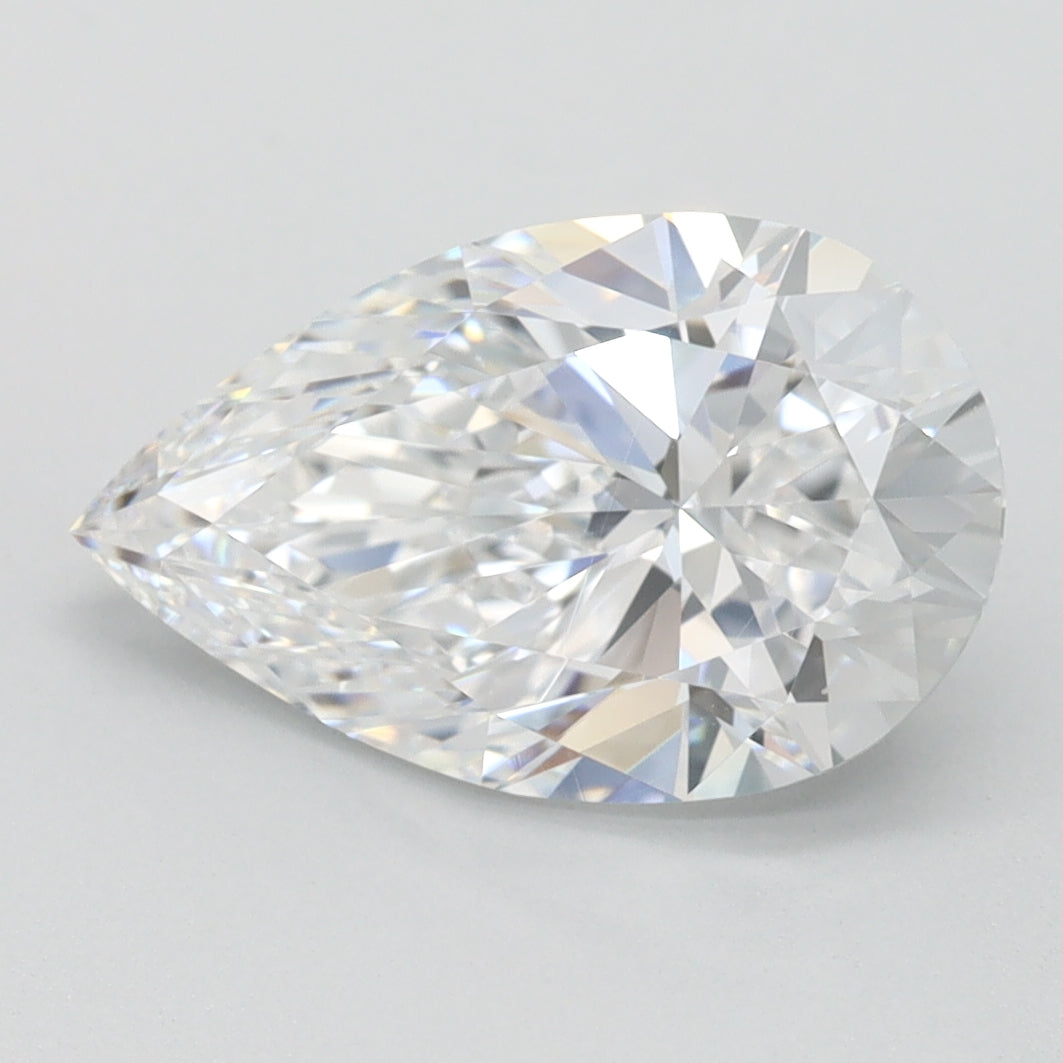 2.02ct Pear D IF Lab Created Diamond