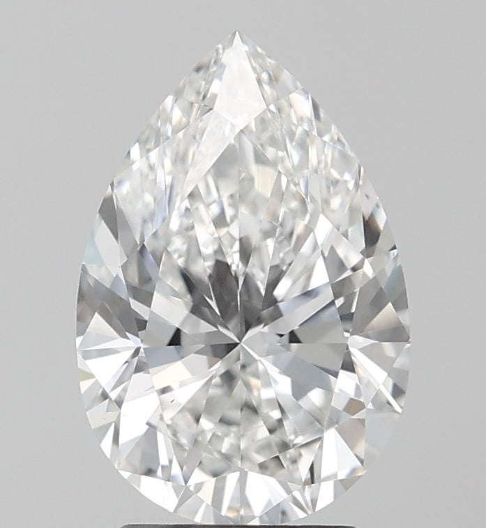 2.47ct Pear F VS1 Lab Created Diamond