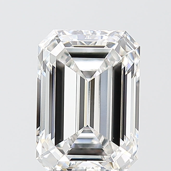 2.57ct Emerald E VVS2 Lab Created Diamond