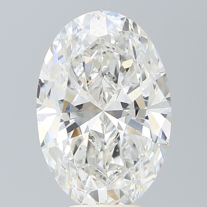 6.21ct Oval F VS2 Lab Created Diamond
