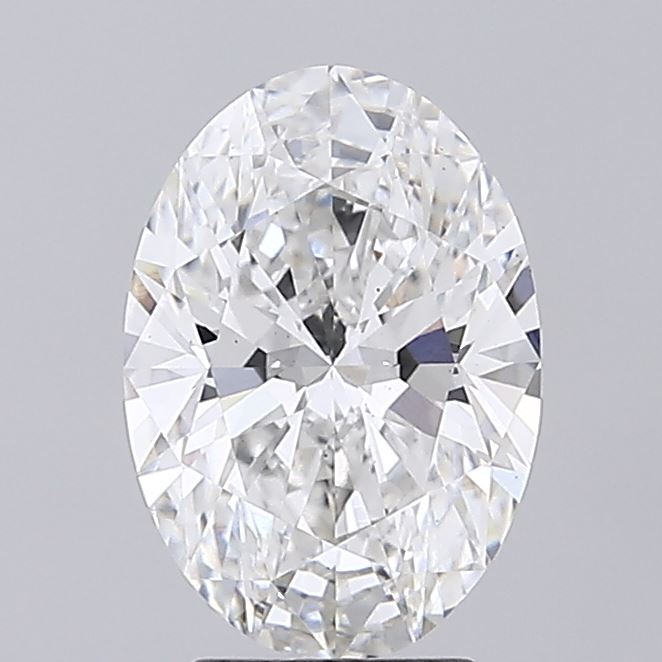 3.03ct Oval F VS1 Lab Created Diamond