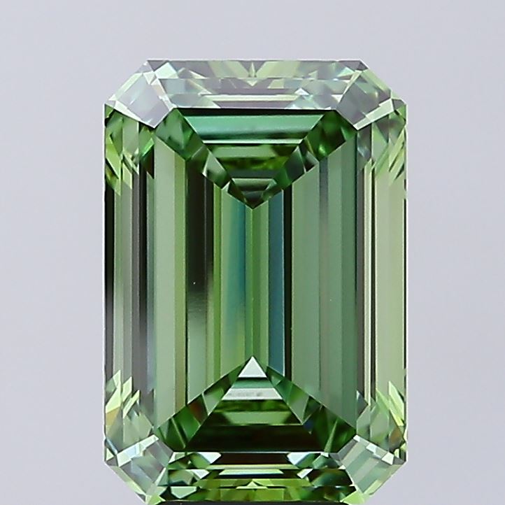 6.01ct Emerald  VVS2 Lab Created Diamond