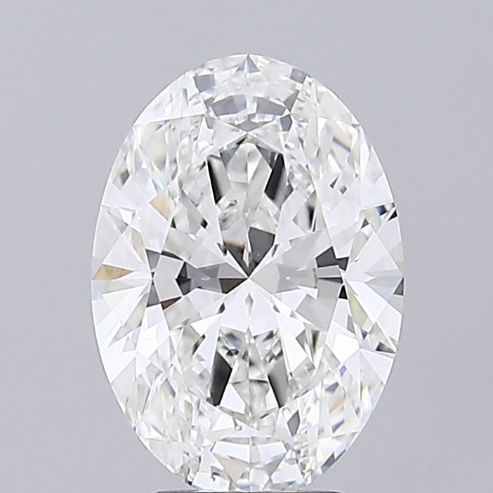 4.05ct Oval F VS1 Lab Created Diamond