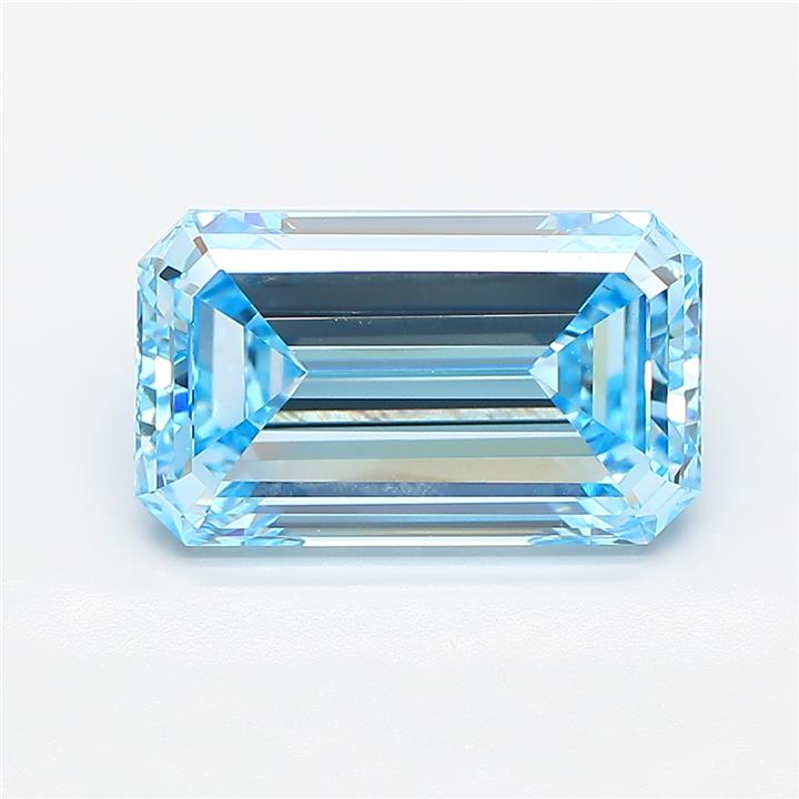 5.01ct Emerald  VVS2 Lab Created Diamond