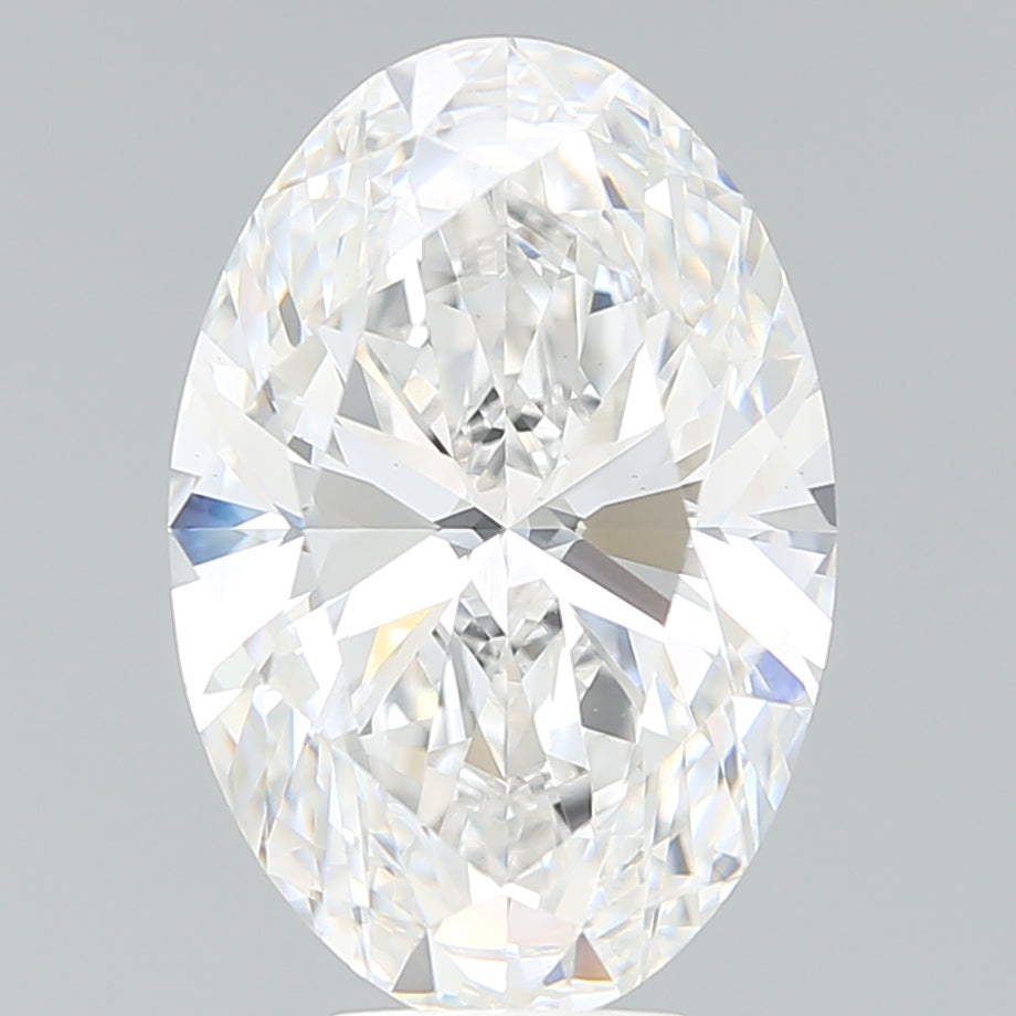 7.64ct Oval F VS1 Lab Created Diamond