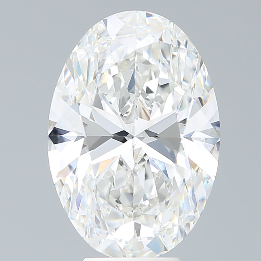 7.16ct Oval F VVS2 Lab Created Diamond