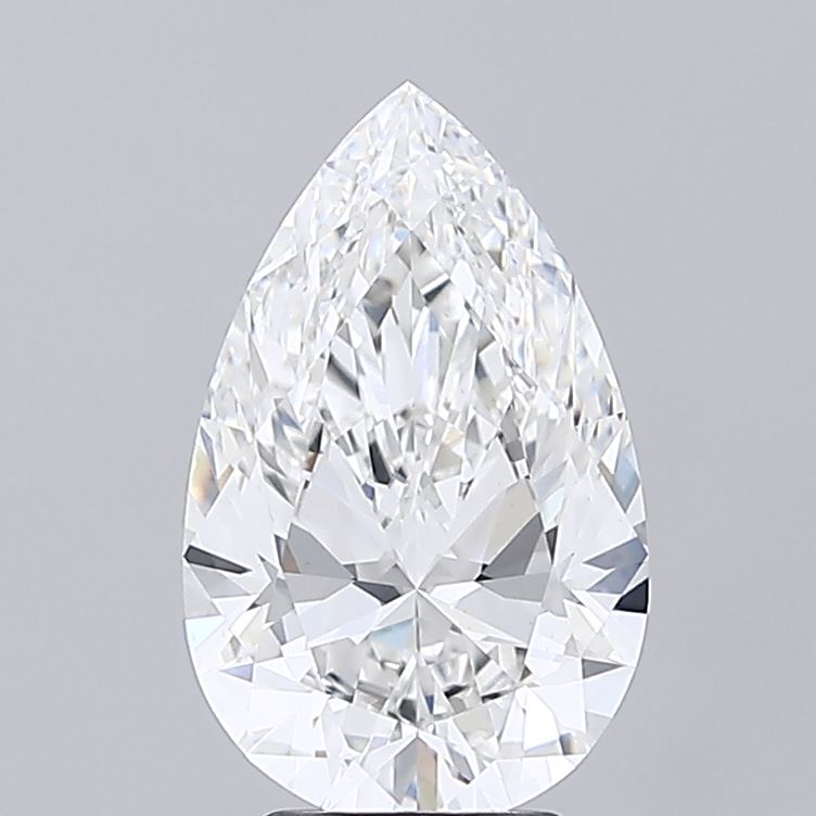 4.06ct Pear E VVS2 Lab Created Diamond