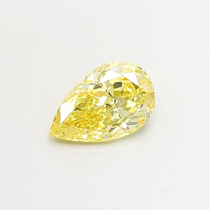 1.06ct Pear FANCY INTENSE YELLOW VVS2 Lab Created Diamond