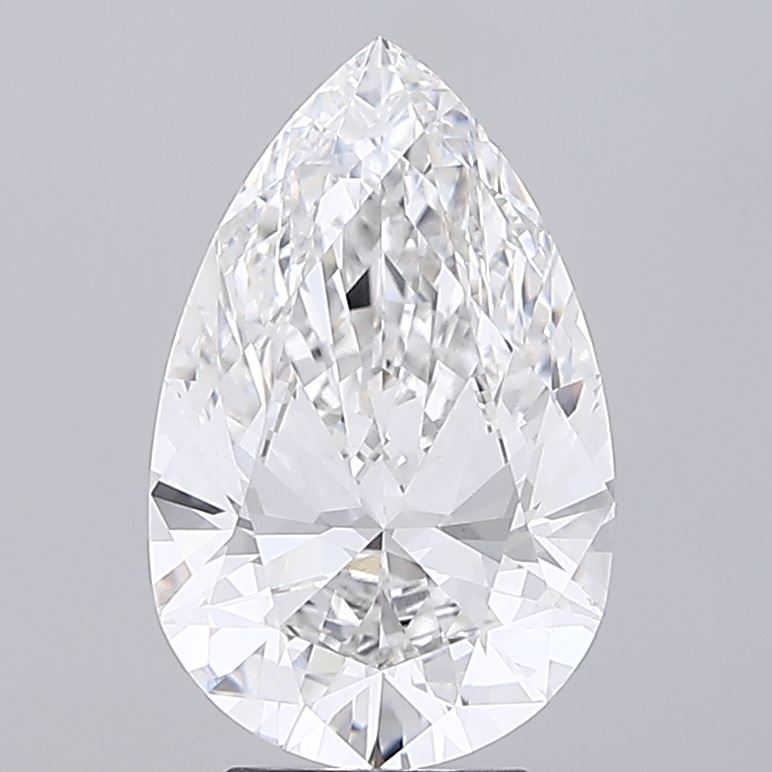4.09ct Pear E VVS2 Lab Created Diamond