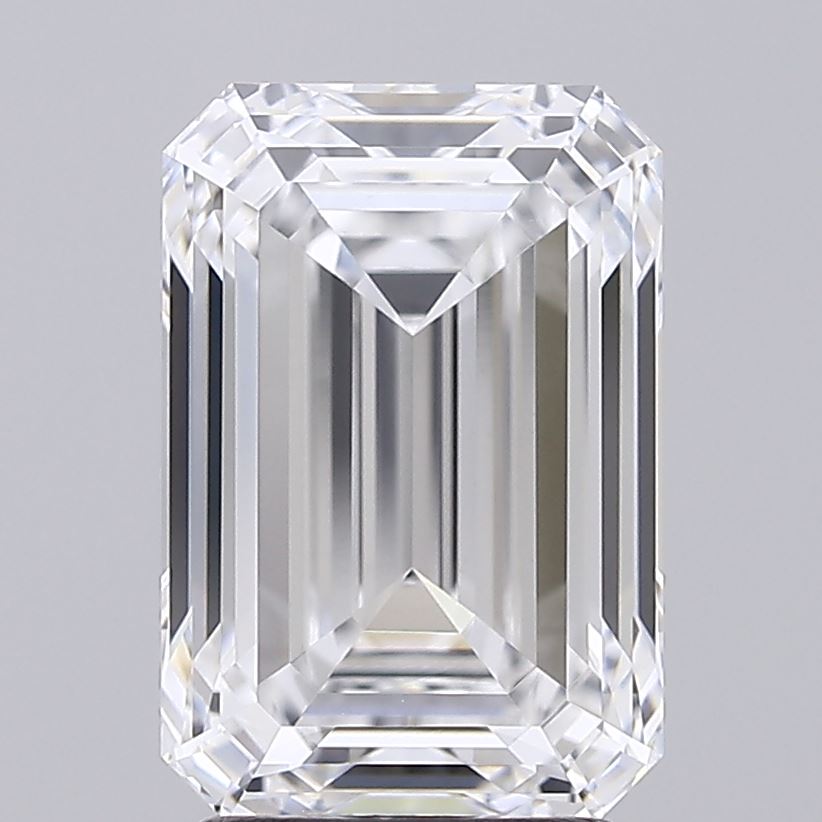 3.09ct Emerald D VVS2 Lab Created Diamond