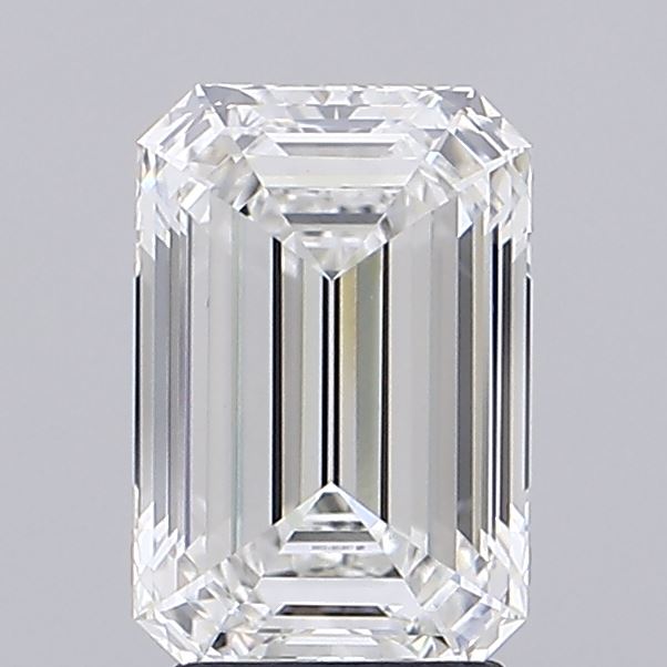 3.09ct Emerald F VVS2 Lab Created Diamond