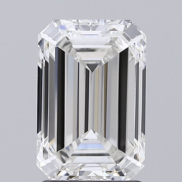 2.05ct Emerald F VS1 Lab Created Diamond