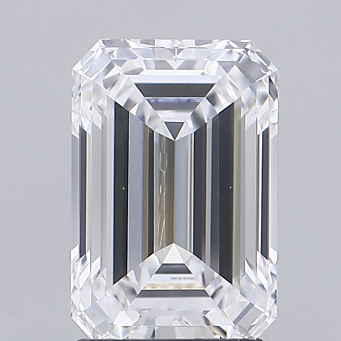 2.48ct Emerald D VVS2 Lab Created Diamond