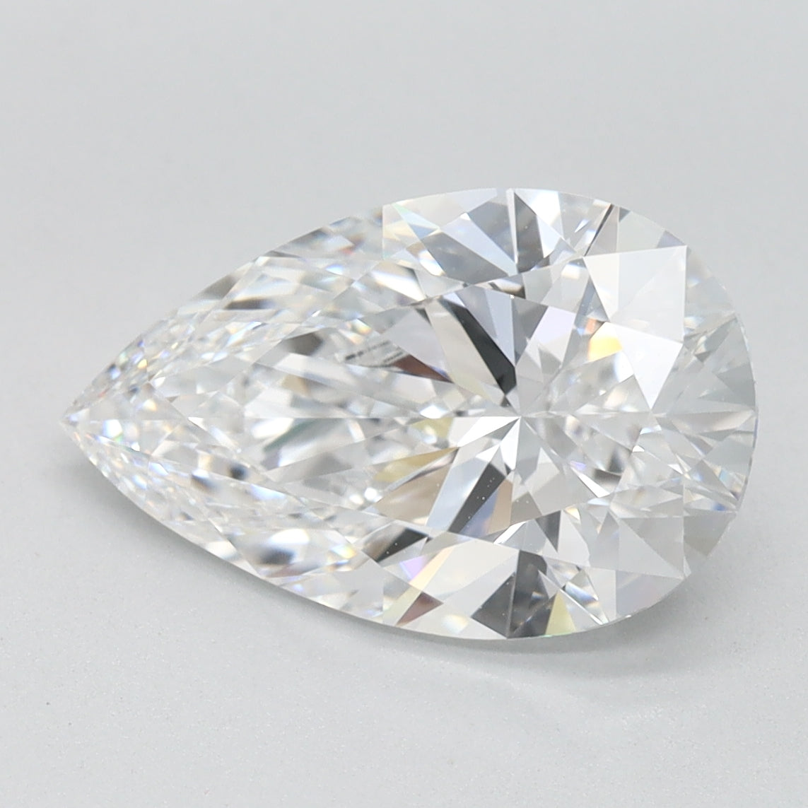 2.47ct Pear D IF Lab Created Diamond
