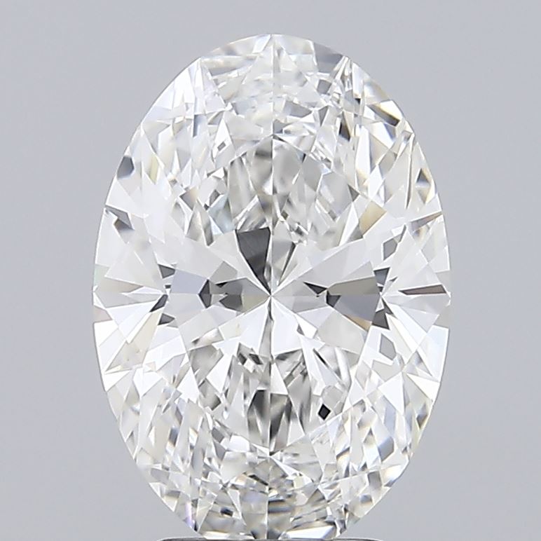 3.06ct Oval F VVS1 Lab Created Diamond