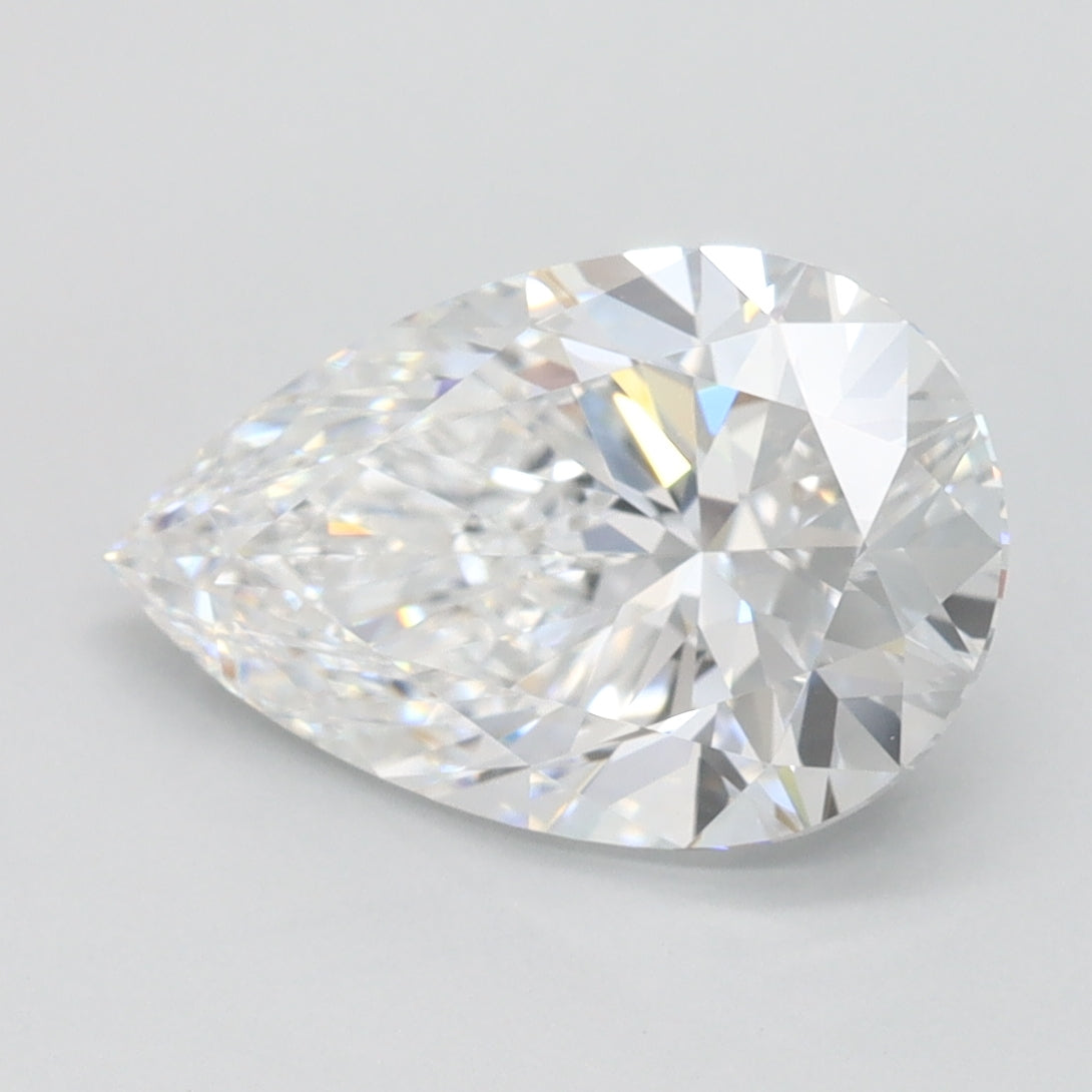2.11ct Pear D IF Lab Created Diamond