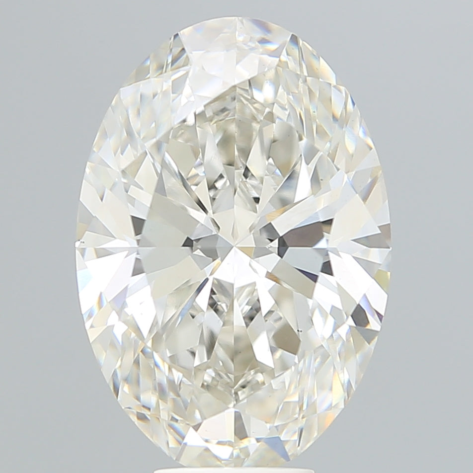 8.46ct Oval H VVS2 Lab Created Diamond