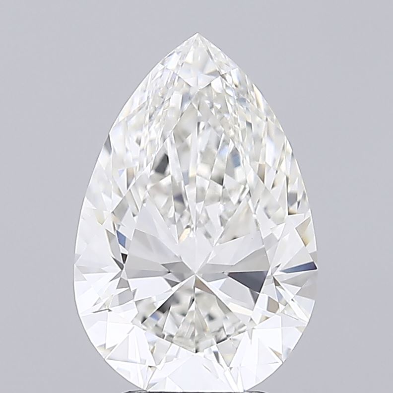 4.01ct Pear G VVS2 Lab Created Diamond