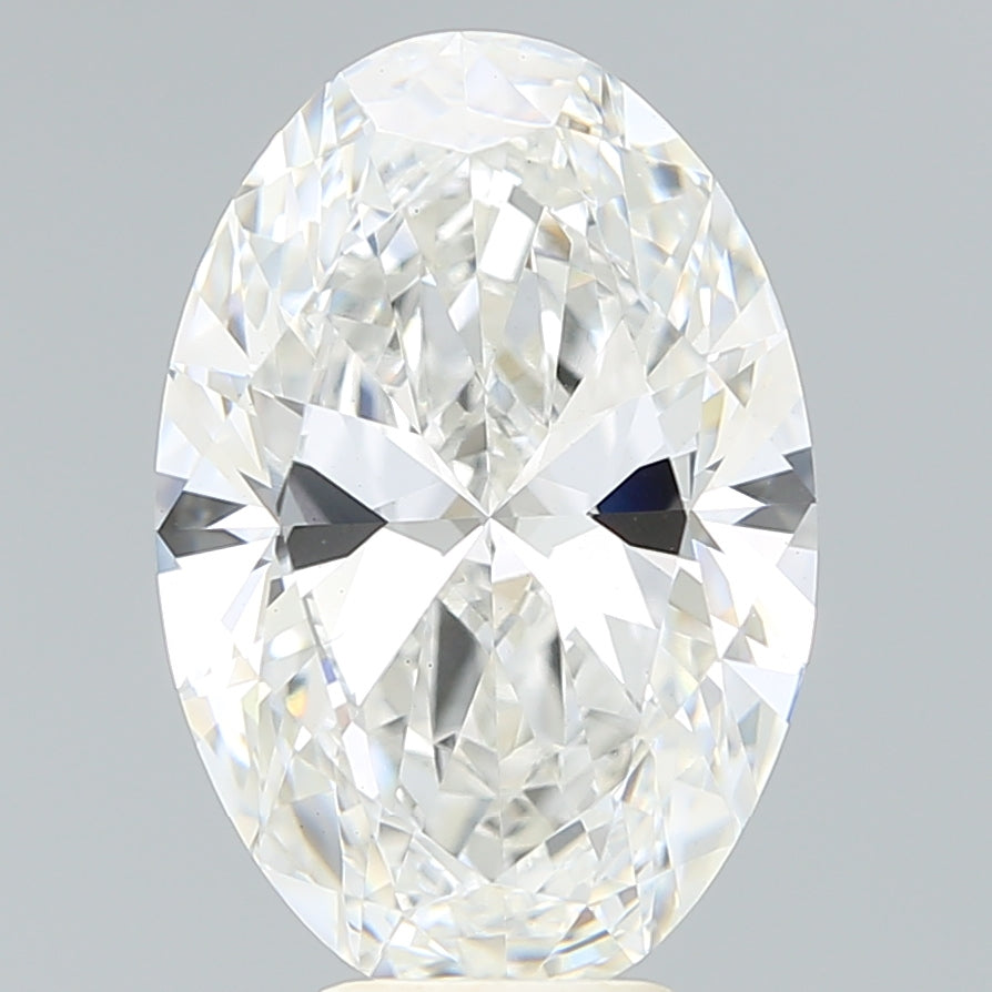 6.38ct Oval F VS1 Lab Created Diamond