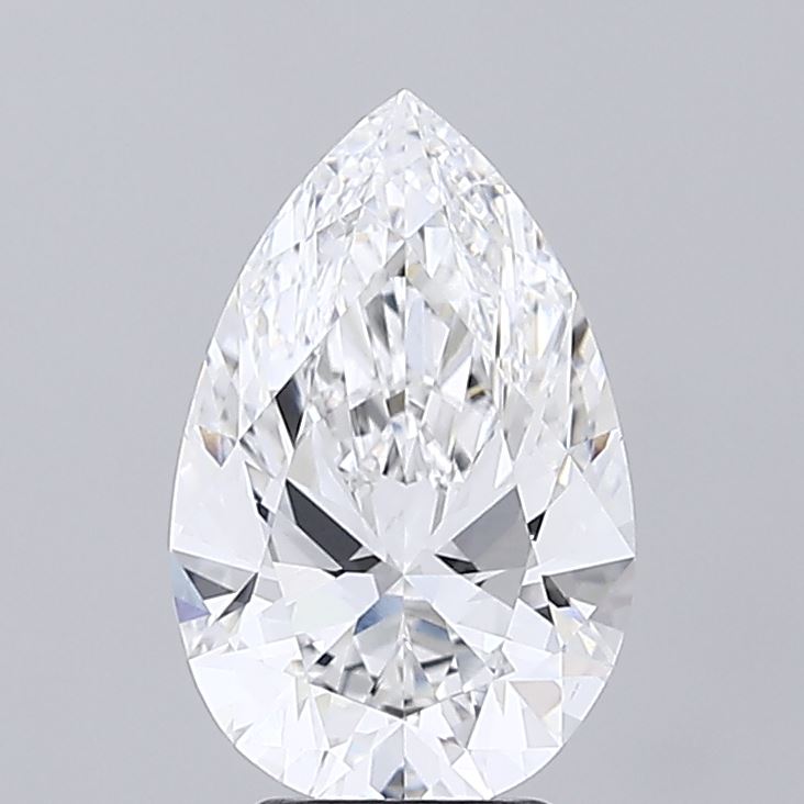 4.09ct Pear E VVS2 Lab Created Diamond