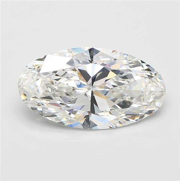 5.51ct Oval F VVS2 Lab Created Diamond