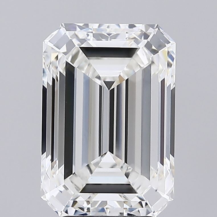 5.07ct Emerald F VVS2 Lab Created Diamond