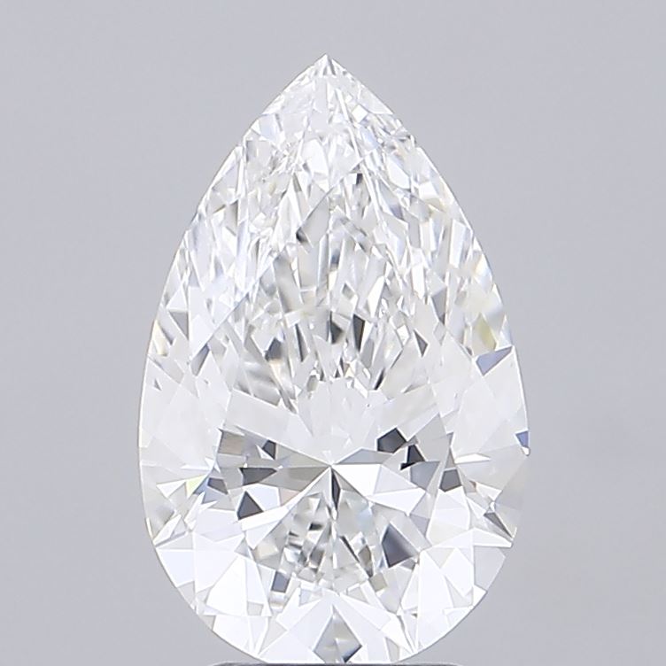 3.08ct Pear E VVS2 Lab Created Diamond