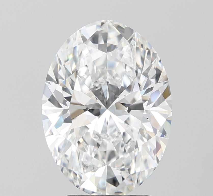 3.08ct Oval E VVS2 Lab Created Diamond
