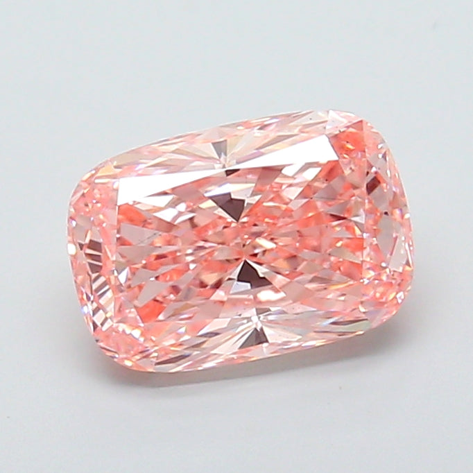 2.83ct Cushion FANCY VIVID PINK VS2 Lab Created Diamond