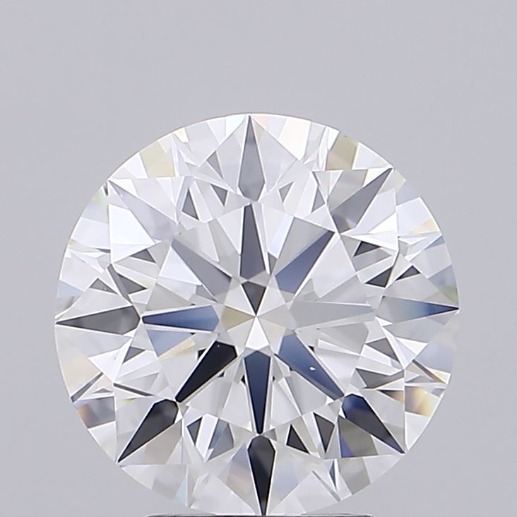 3.66ct Round D IF Lab Created Diamond