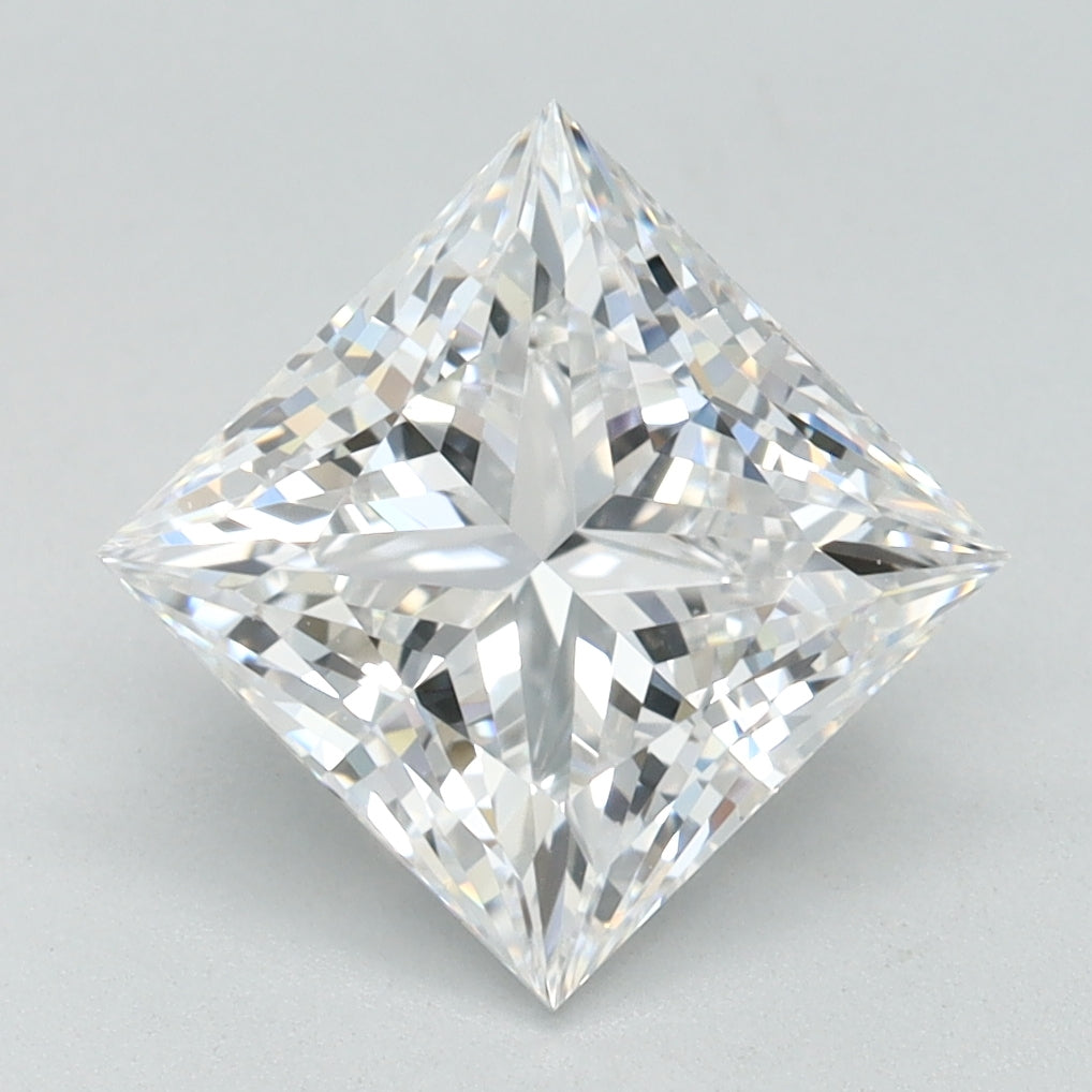 2.24ct Princess D IF Lab Created Diamond