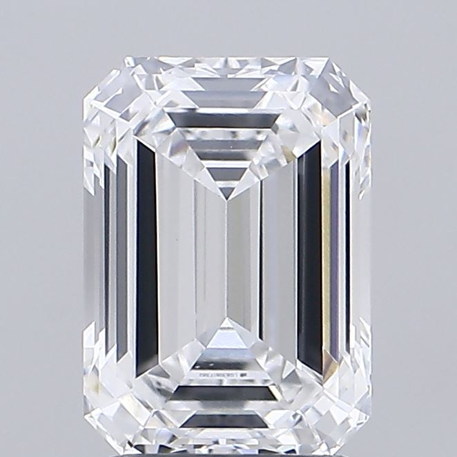 2.38ct Emerald D VVS2 Lab Created Diamond