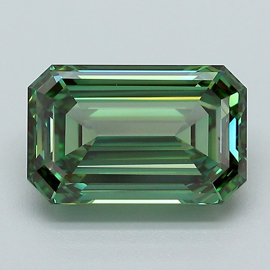 3.01ct Emerald  VVS1 Lab Created Diamond
