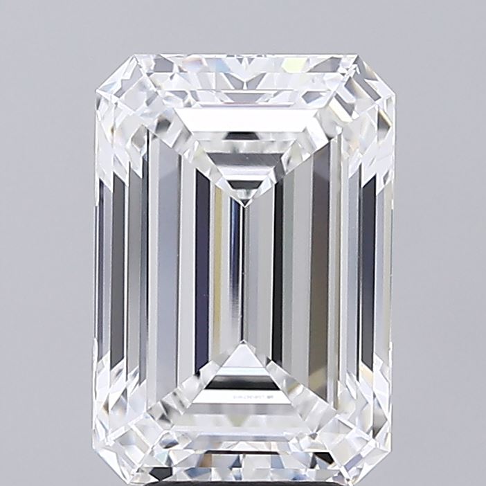 5.06ct Emerald F VVS2 Lab Created Diamond