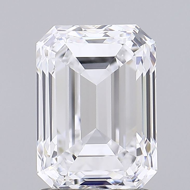 1.98ct Emerald D IF Lab Created Diamond