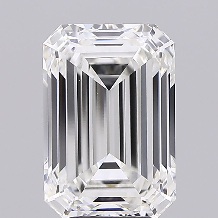 5.05ct Emerald F VVS2 Lab Created Diamond