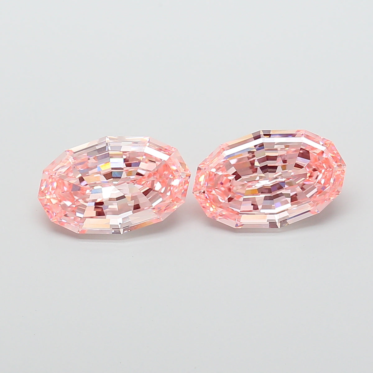 3.83ct Oval FANCY INTENSE PINK VS1 Lab Created Diamond