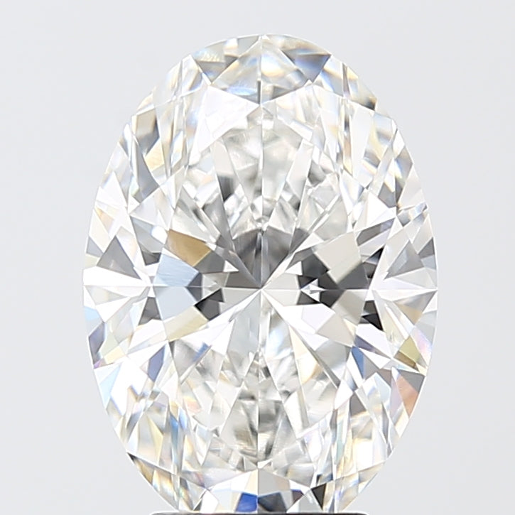 4.04ct Oval F VVS2 Lab Created Diamond