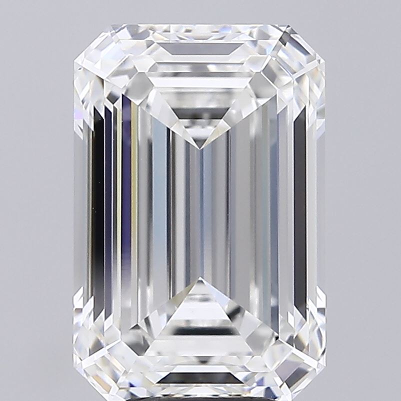 6.09ct Emerald F VVS2 Lab Created Diamond