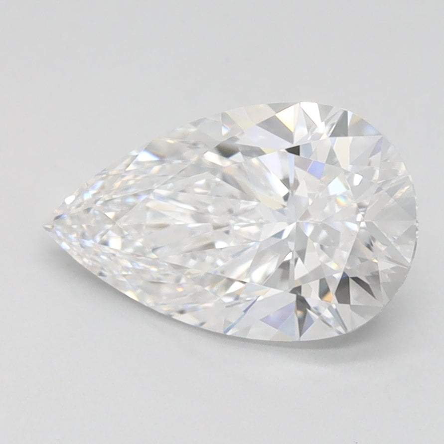 1.1ct Pear D IF Lab Created Diamond