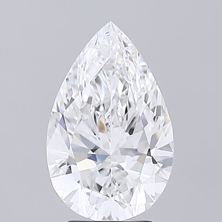 3.03ct Pear E VVS2 Lab Created Diamond