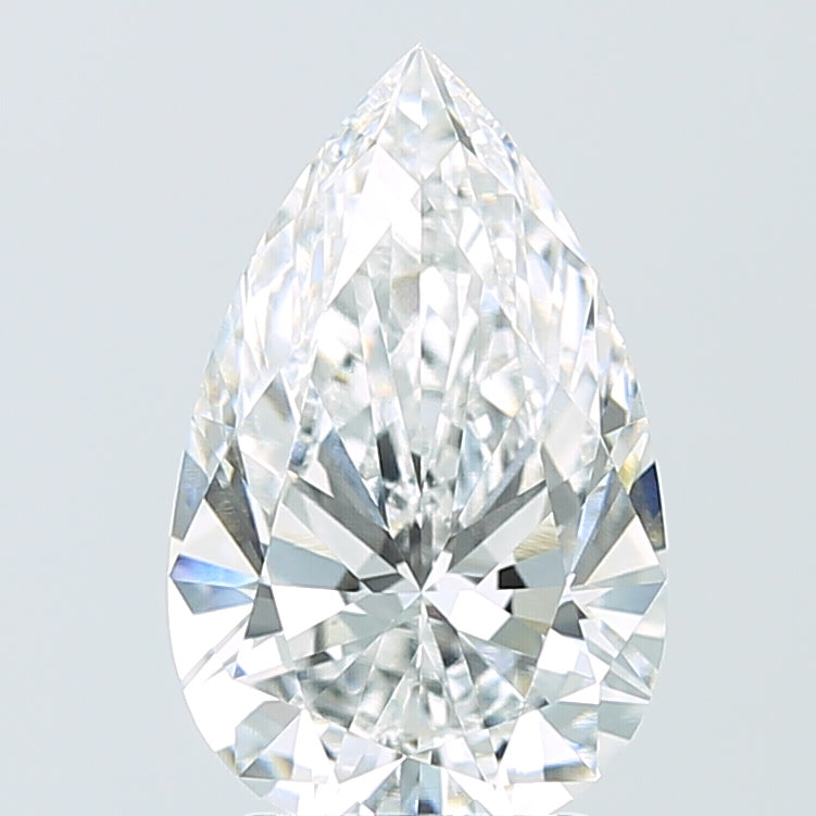 3.06ct Pear E VS1 Lab Created Diamond